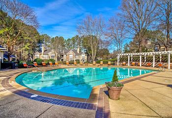 Pool with sunning deck